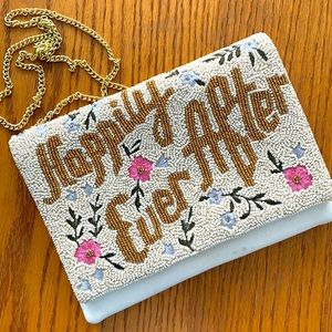 EUC Beaded Bridal Clutch